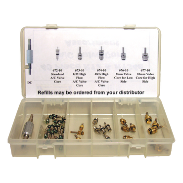 37pc AC Valve Core Assortment with Remover Tool